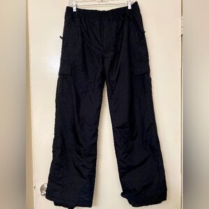 Boys Black Snow Cargo Pants